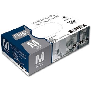 GUANTES NITRILO AZUL SANTEX PEQUEÑOS 100 uni