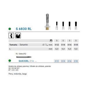 S6830RL.314.014 FRESA DIAMANTE FG CX5 KOMET