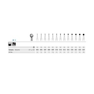 H1.313.014 FRESA TUNGSTENO FG TALLO CORTO CX5 KOMET