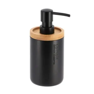 Dispensador de Jabón Poliresina Bambú Negro