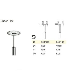 DISCO DIAMANTE SUPERFLEX 943.100. PM 1UNID BUSCH