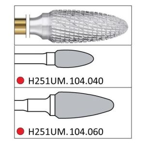 H251UM.104.060 FRESA TUNGSTENO PM METAL KOMET