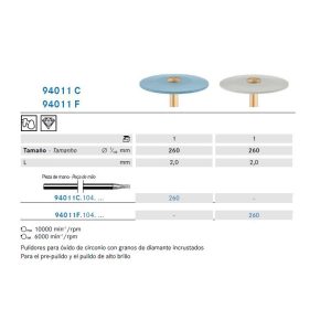 94011C 104 260 PULIDOR DIAMANTADO KOMET