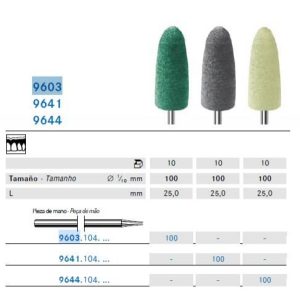 PULIDOR VERDE ACRILICO 10 U 9603.104.100 KOMET