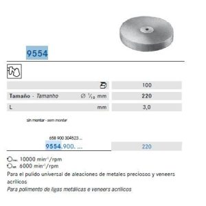 PULIDOR UNIVERSAL 10 U9554.900.220 KOMET