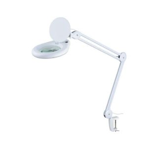 LAMPARA C/LUPA 5 DIOPTRIAS CON PINZA PARA FIJACION 60 LEDS 14W GB
