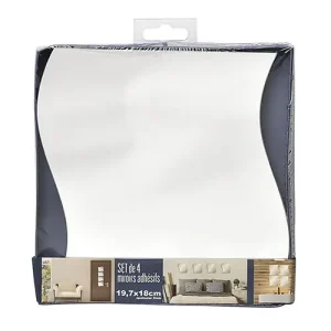 Conjunto 4 Espejos Ola 19x18cm