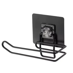 Portarrollos WC Acero con Tarjeta Adhesivo – Negro