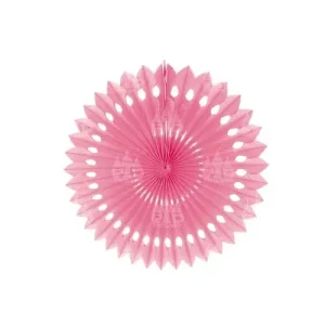 Abanico Papel Troquelado Rosa/Azul