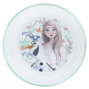 Cuenco Antideslizante Premium Bicolor Frozen Snow Tale