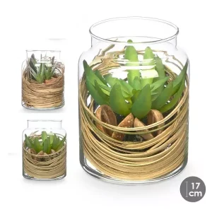 Tarro Cristal Flor – 2 Surt