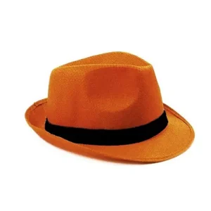 Sombrero Fedora Naranja