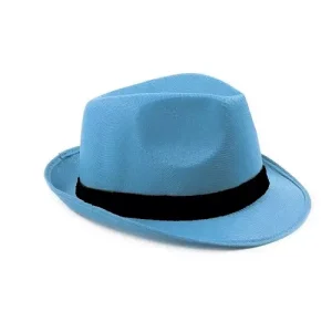 Sombrero Fedora Celeste
