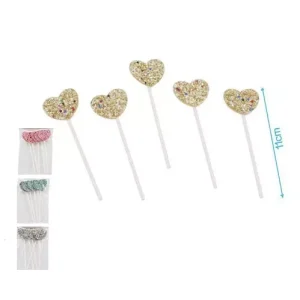 Adorno Para Pastel Purpurina 5pcs