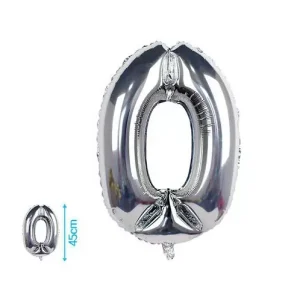 Globo Mylar Plata 45cm