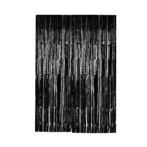 Cortina de Flecos Negro