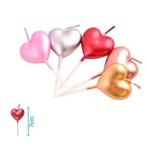 Velas Cumpleaños Corazón 5pcs