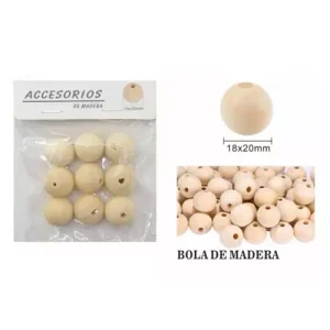 Cuentas De Madera 18X20MM
