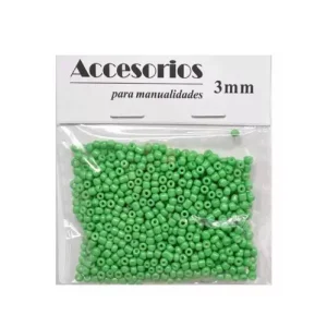 Cuentas Cristal Verde 3MM 30G