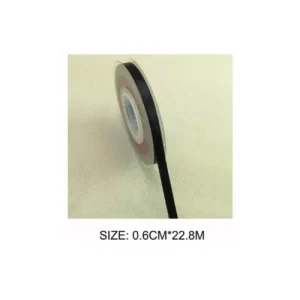 Cinta Raso Negro 0.6CMX22.8M