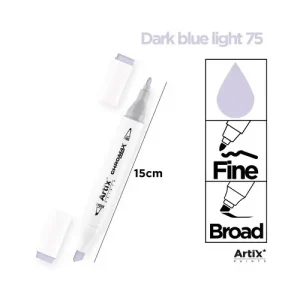 Rotulador Doble Punta Bocetos 75 Dark Blue Light
