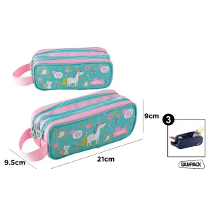 Estuche Plumier Triple Cremallera