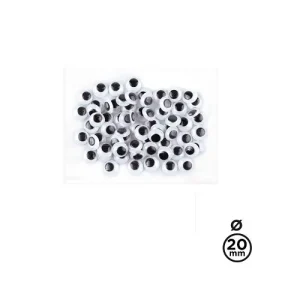 Ojos Móviles Redondos 20mm