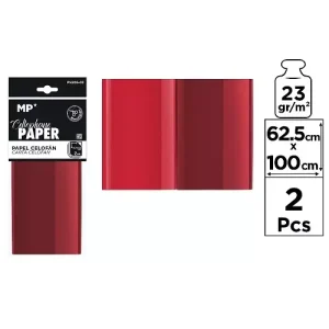 Papel Celofán 62,5X100CM Rojo