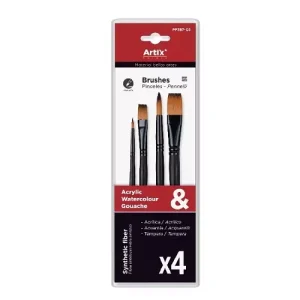 Pincel Corto Profesional Sintético 4U