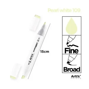 Rotulador Doble Punta Bocetos 109 Pearl White