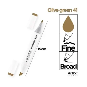 Rotulador Doble Punta Bocetos 41 Olive Green