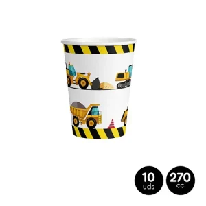 Vasos Cartón Construcción 270cc