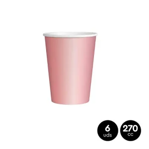 Vasos Rosa Metalizado 270cc
