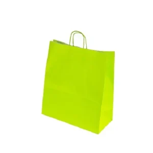 Bolsa Papel Verde Lima 32+12x40cm