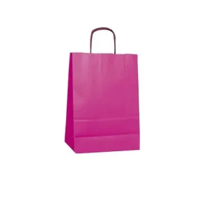 Bolsa Papel Rosa Fucsia 24+11x34cm