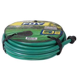 Manguera para jardín lisa con conector plástico 1/2″, 10 m Foy M12L10P