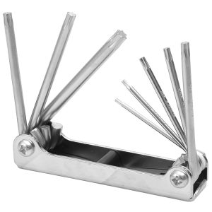 Juego de Llaves Torx® 8 piezas Forma Plegable Acero Surtek ALLFTN8