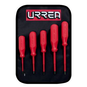 Juego de destornilladores rojos 1000 V, combinados, 5 piezas Urrea 9700C