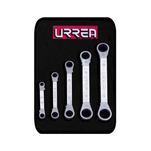 Juego 5 Llaves De Estrias De Matraca Acodadas Pulgadas Urrea 1180A