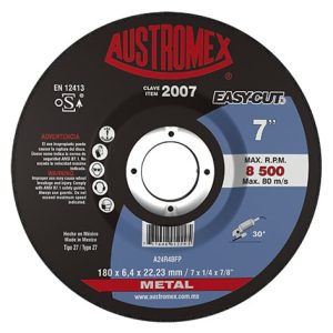 Disco Desbaste Metal De 7″ X 1/4″ X 7/8″ Austromex 2007