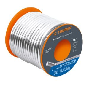 Soldadura Con Núcleo Resina 95/5 Para Tubería De Gas Truper 12282