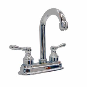 Mezcladora AQF-1798 Para Lavabo Cromo/Oro Palanca
