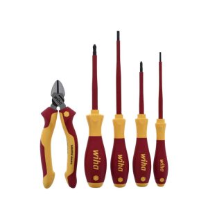 Pinza Cortediagonal Y Desarmadores AISL Juego 5Pz Wiha 32983