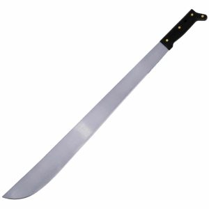 Machete troquelado con mango negro recto 18″ Surtek 130513