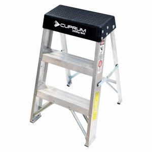 Escalera De Aluminio Tipo Taburete 73Cm Cuprum C-2012-02N