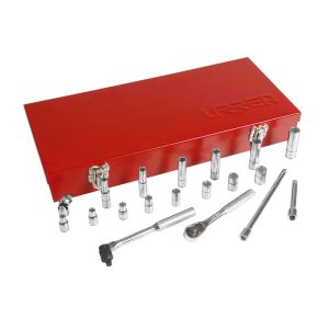 Juego De 20 Dados Y Accesorios En Pulgadas 1/4″ Urrea 4700CA