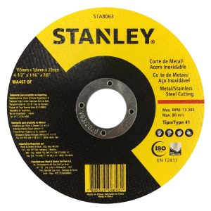Disco Abrasivo De 4-1/2″ X 1.6MM X 7/8″ Stanley Sta8063