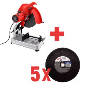 Cortadora De Metales De 14″ 6177-20 Con 5 Discos Abrasivos De 14″ Milwaukee 6177-20