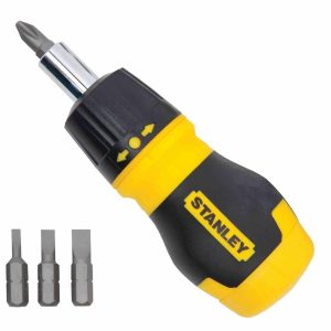 Desarmador De 6 Puntas Intercambiables De Matraca Stanley 66-358