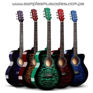 GUITARRA ACÚSTICA 40 PULGADAS ATIGRADA TXR40GRS TXR40BLS TXR40RDS TXR403TS TEXAS